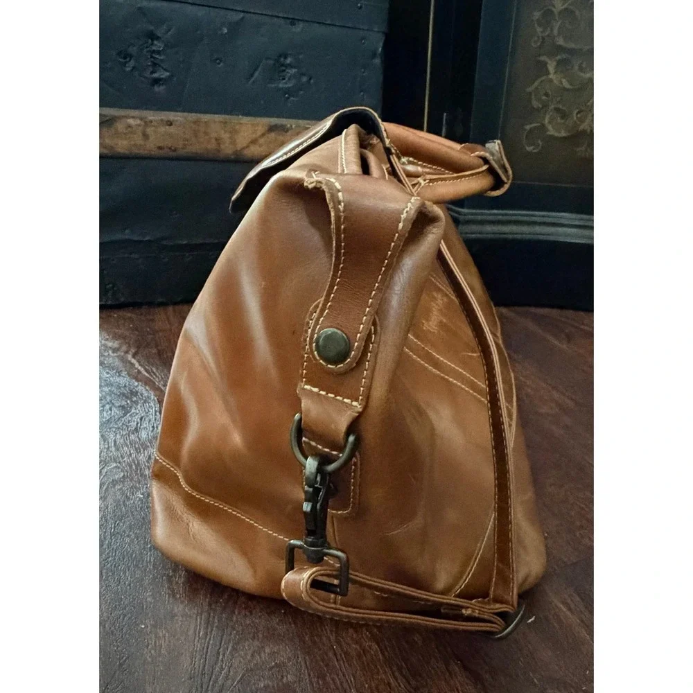Canyon Outback Leather Duffel Bag Brown Treaty Oak Monogram Carry On Weekender